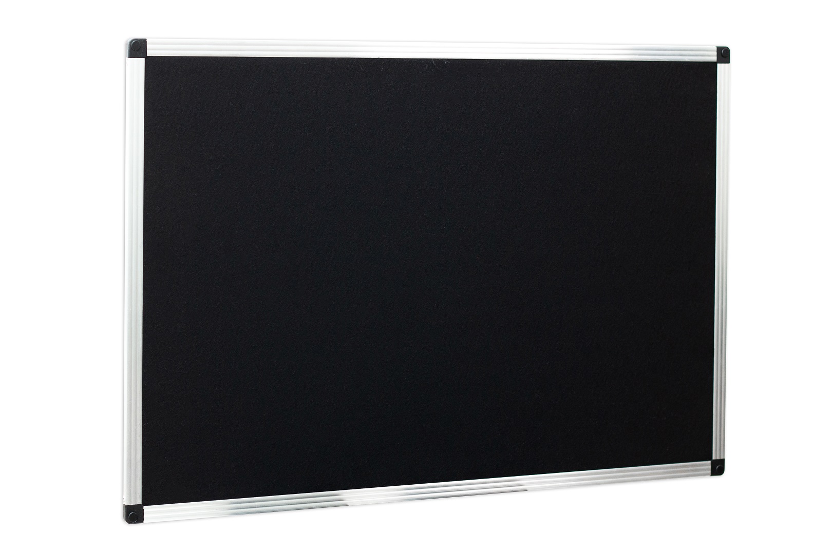Quadro Aviso Feltro Preto - Cantoneira