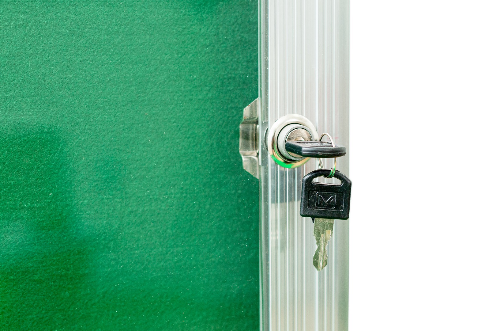 Quadro Aviso Porta de Vidro - Abrir